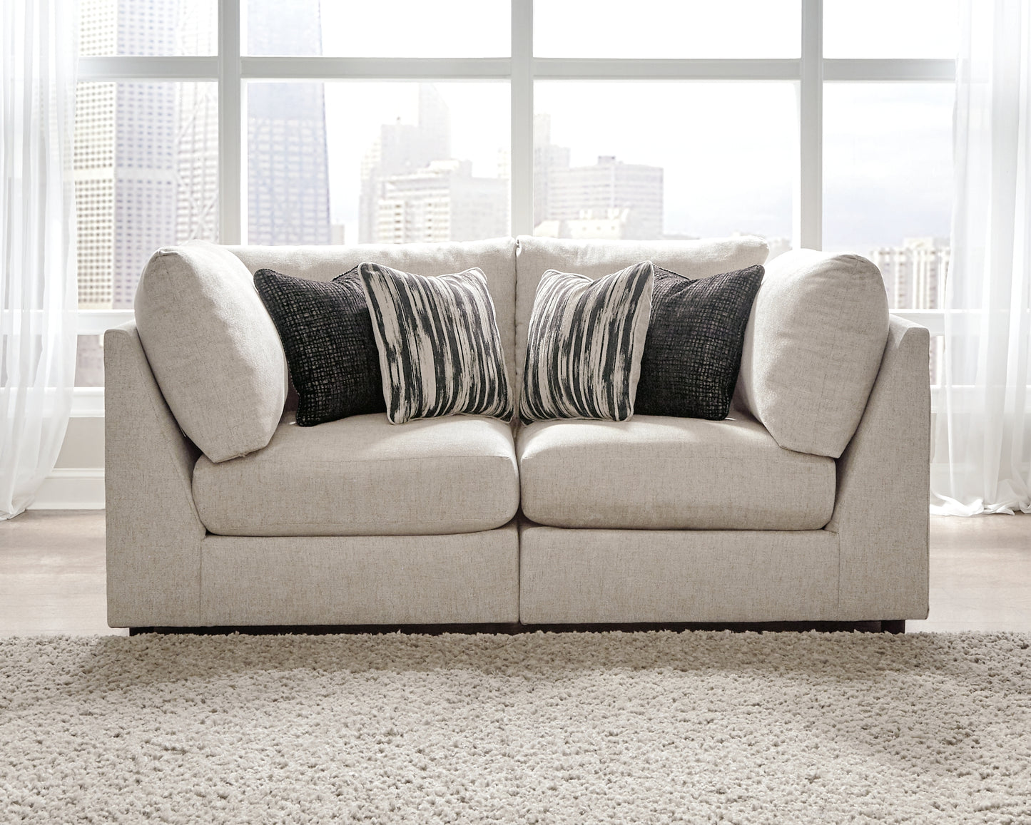 Cape Furniture Outlet - Ashley Furniture - Kellway Sectional - 2-Piece Sectional / Bisque - 98707S2