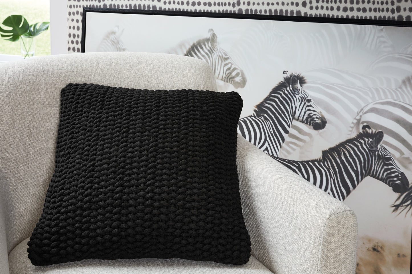 Cape Furniture Outlet - Ashley Furniture - Renemore Pillows - Pillow (4/CS) / Black - A1000475