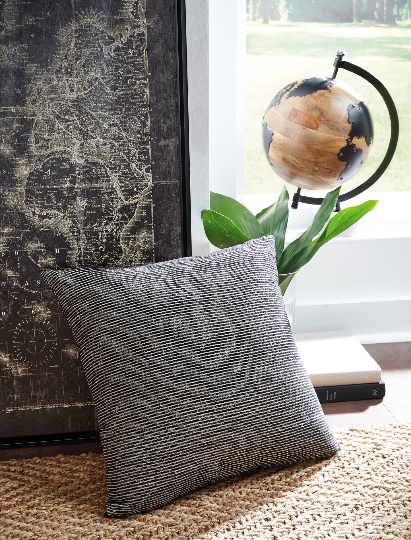 Cape Furniture Outlet - Ashley Furniture - Edelmont Pillows - Pillow / Black/Linen - A1000962P