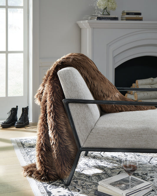 Cape Furniture Outlet - Ashley Furniture - Bellethrone Throw (Set of 3) - Throw (3/CS) / Brown - A1000987