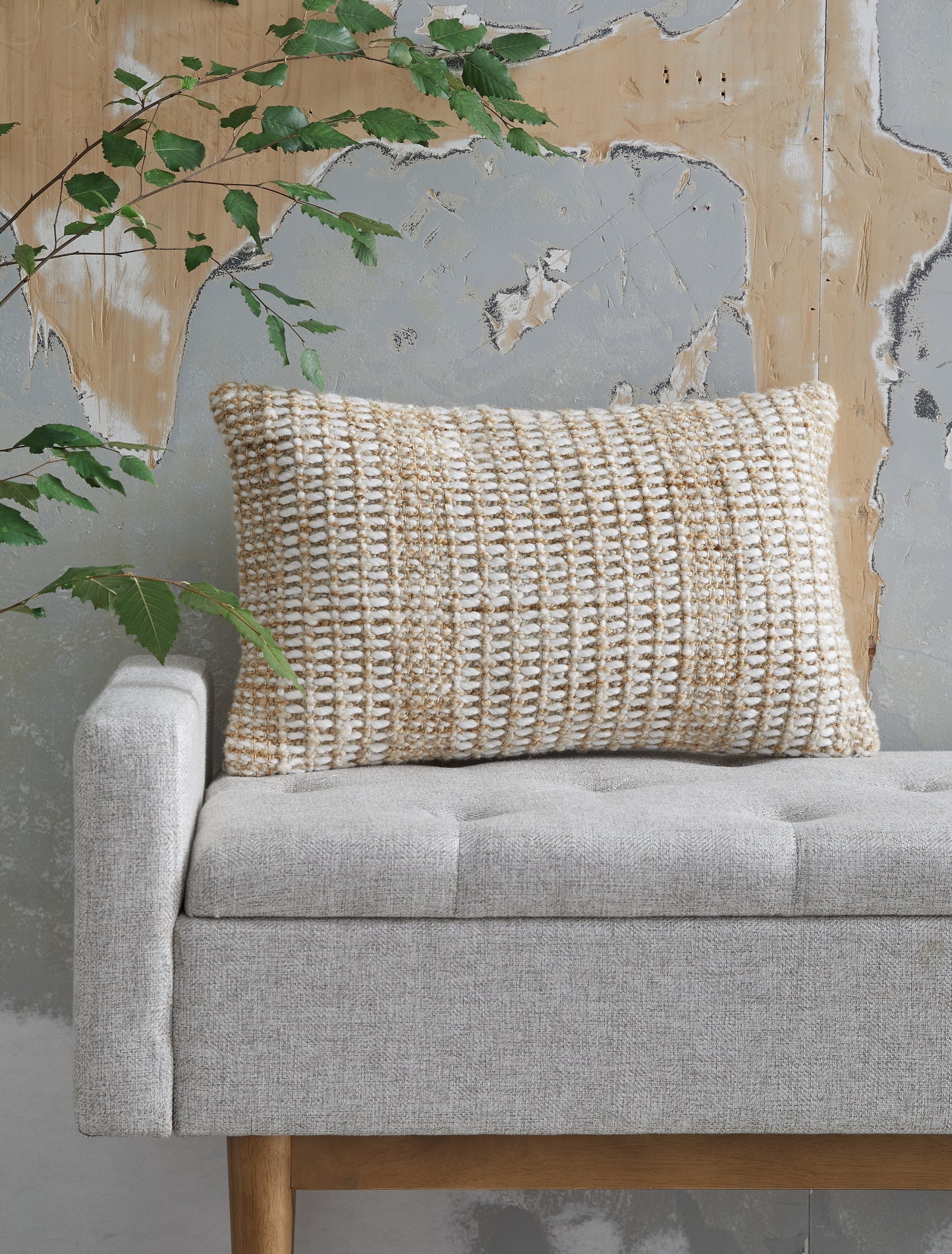Cape Furniture Outlet - Ashley Furniture - Hathby Pillows - Pillow (4/CS) / Tan/White - A1001048