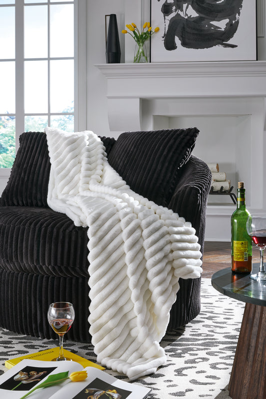 Cape Furniture Outlet - Ashley Furniture - Alsonwell Throw (Set of 3) - Throw (3/CS) / White - A1001080
