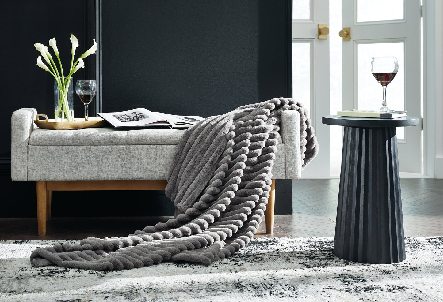 Cape Furniture Outlet - Ashley Furniture - Alsonwell Throw (Set of 3) - Throw (3/CS) / Gray - A1001081