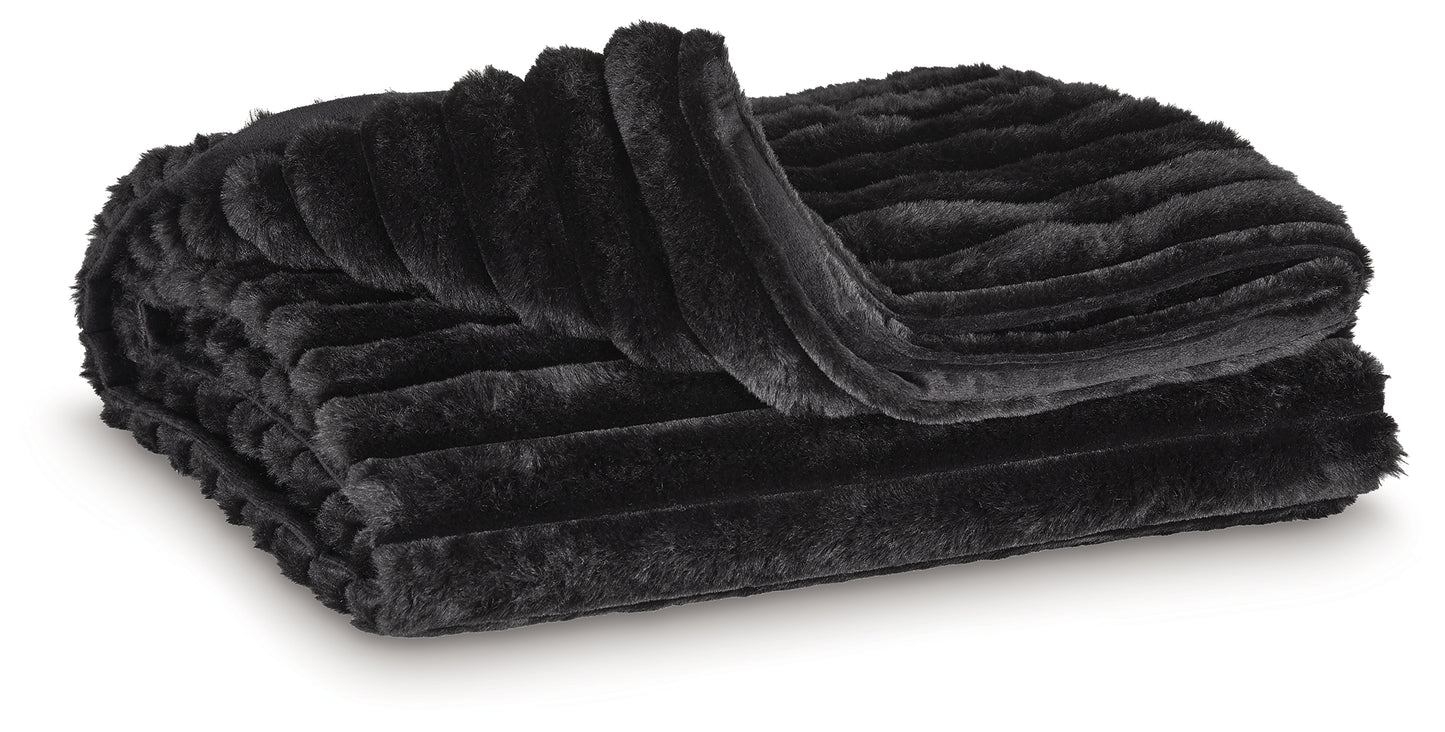 Cape Furniture Outlet - Ashley Furniture - Alsonwell Throw (Set of 3) - Throw (3/CS) / Black - A1001083