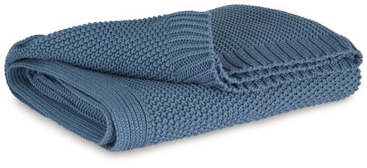 Cape Furniture Outlet - Ashley Furniture - Gayelery Throw (Set of 3) - Throw (3/CS) / Blue - A1001087