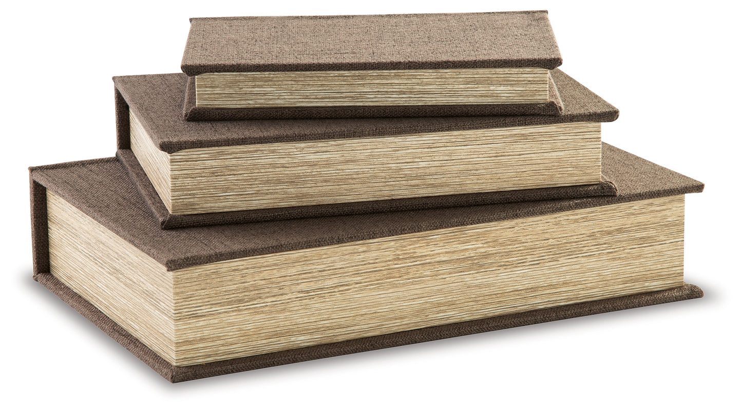 Cape Furniture Outlet - Ashley Furniture - Jolina Box (Set of 3) - Box Set (3/CN) / Brown - A2000488