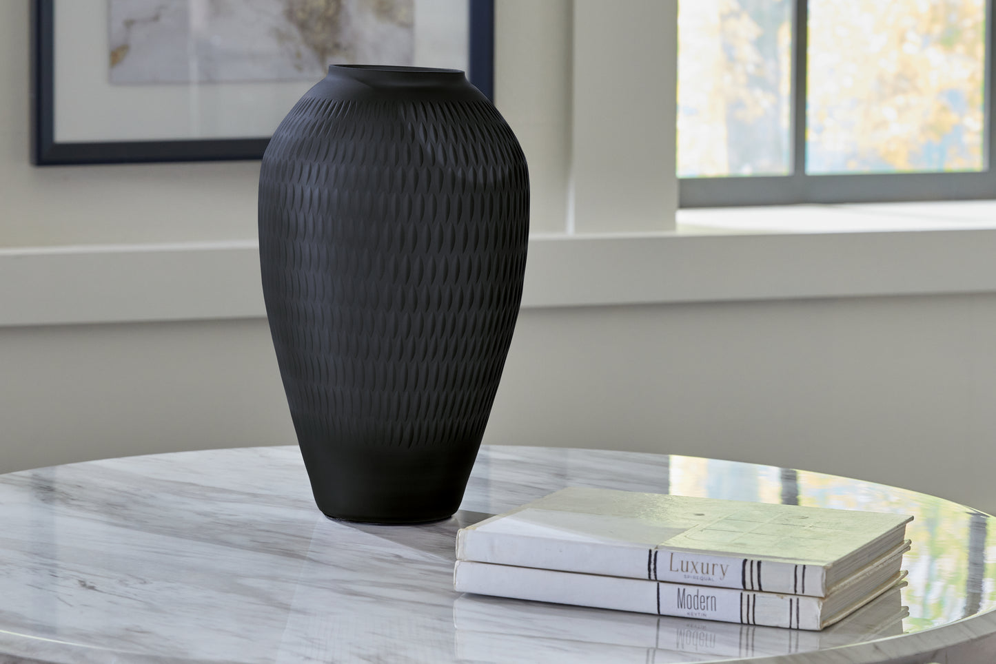 Cape Furniture Outlet - Ashley Furniture - Etney Vase - Vase / Slate - A2000510