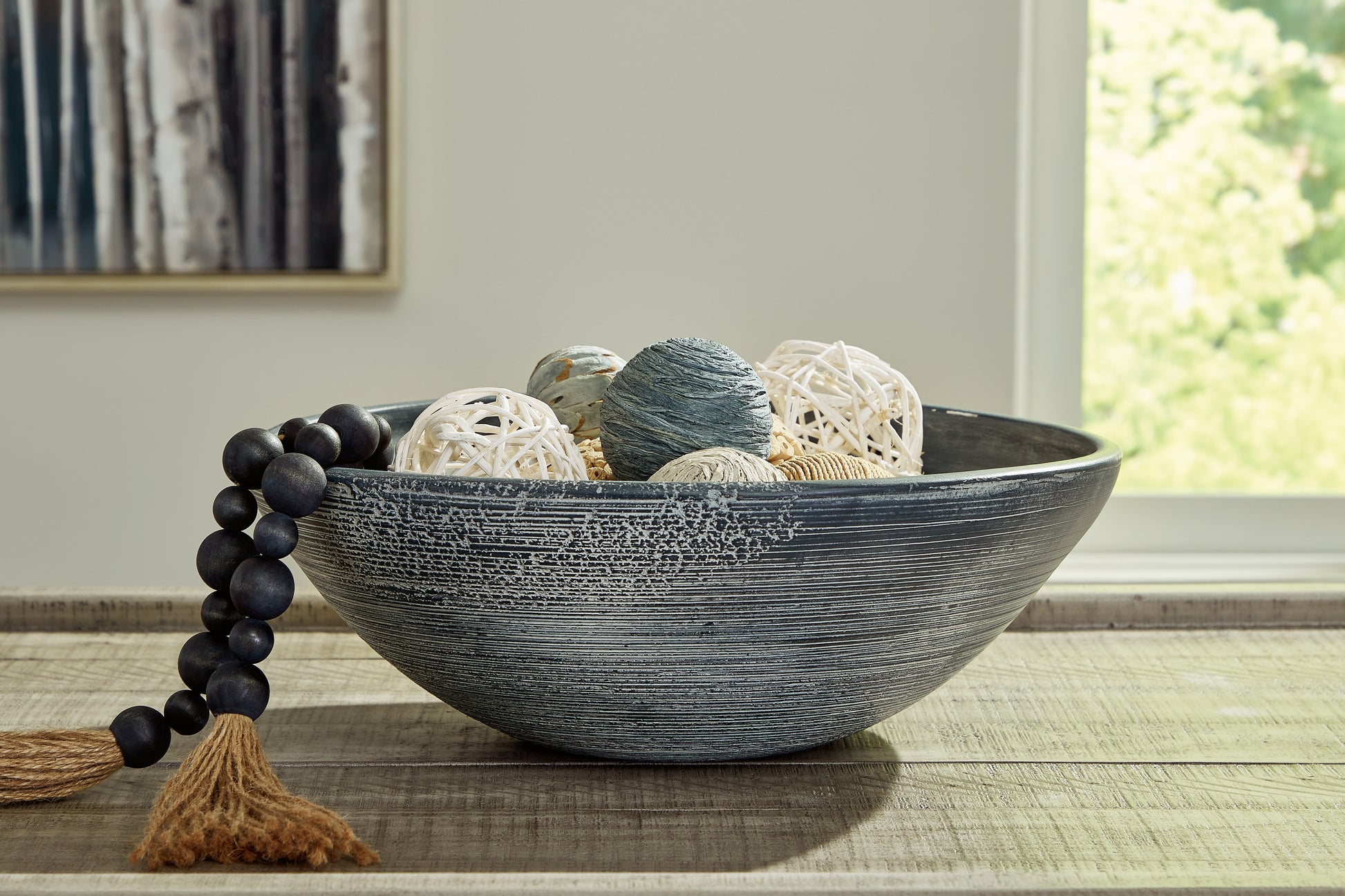 Cape Furniture Outlet - Ashley Furniture - Meadie Bowl - Bowl / Distressed Black - A2000792