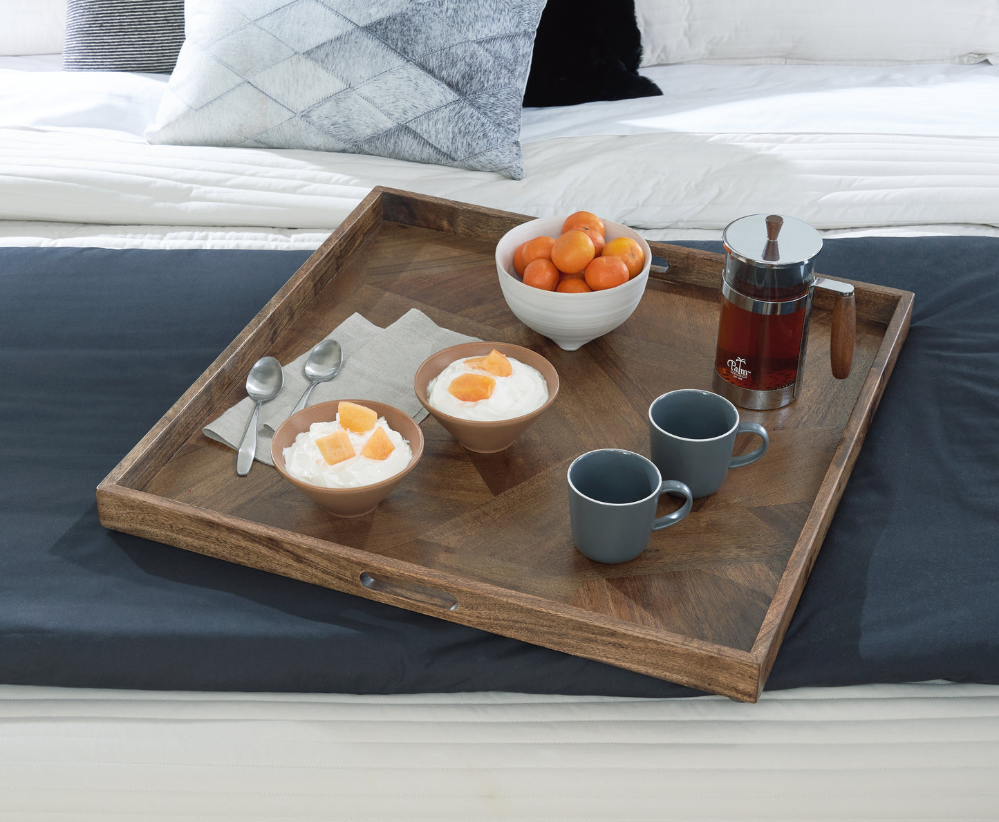 Cape Furniture Outlet - Ashley Furniture - Heddford Tray - Tray / Brown - A2000722