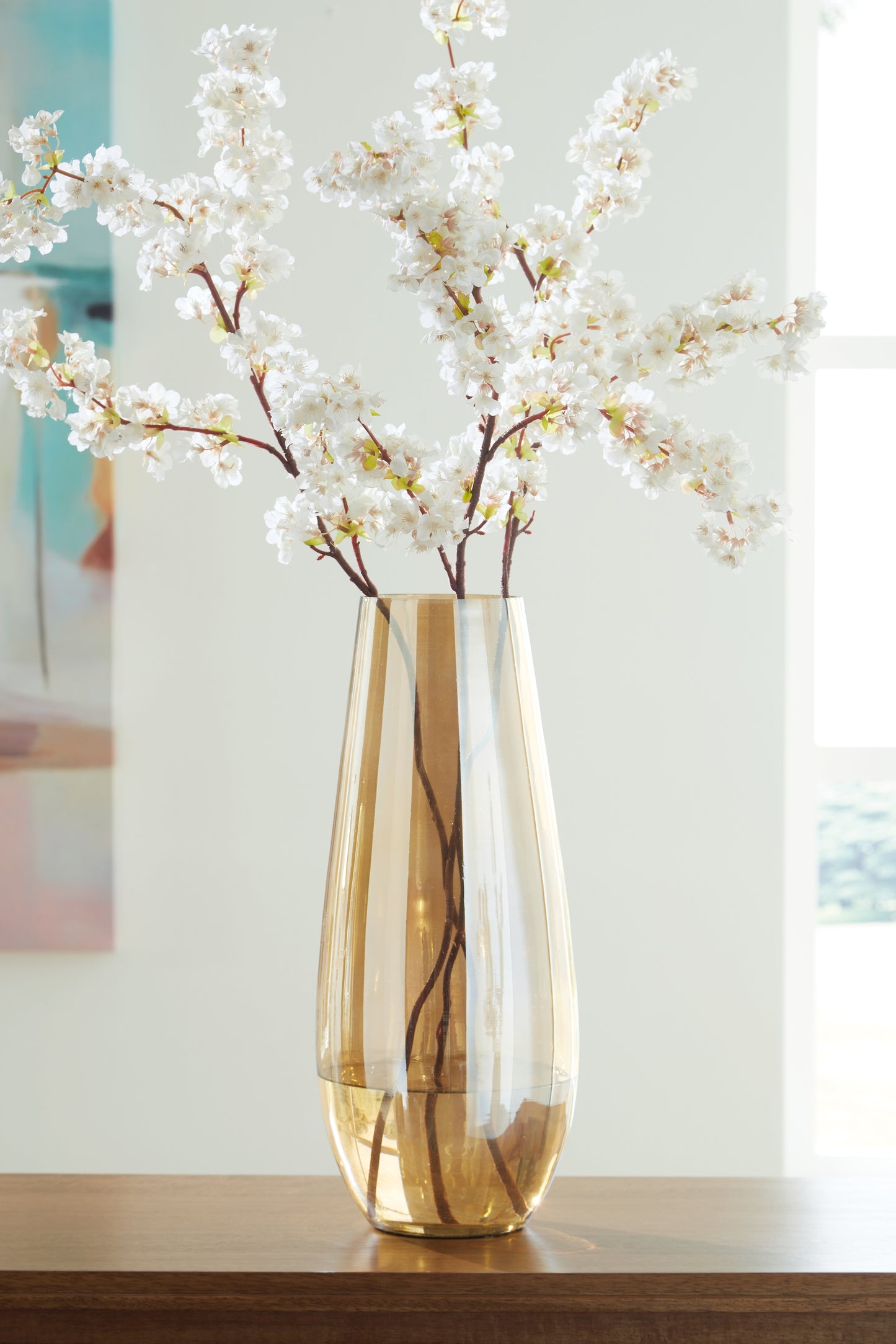 Cape Furniture Outlet - Ashley Furniture - Rhettman Vase - Vase / Amber - A2900006