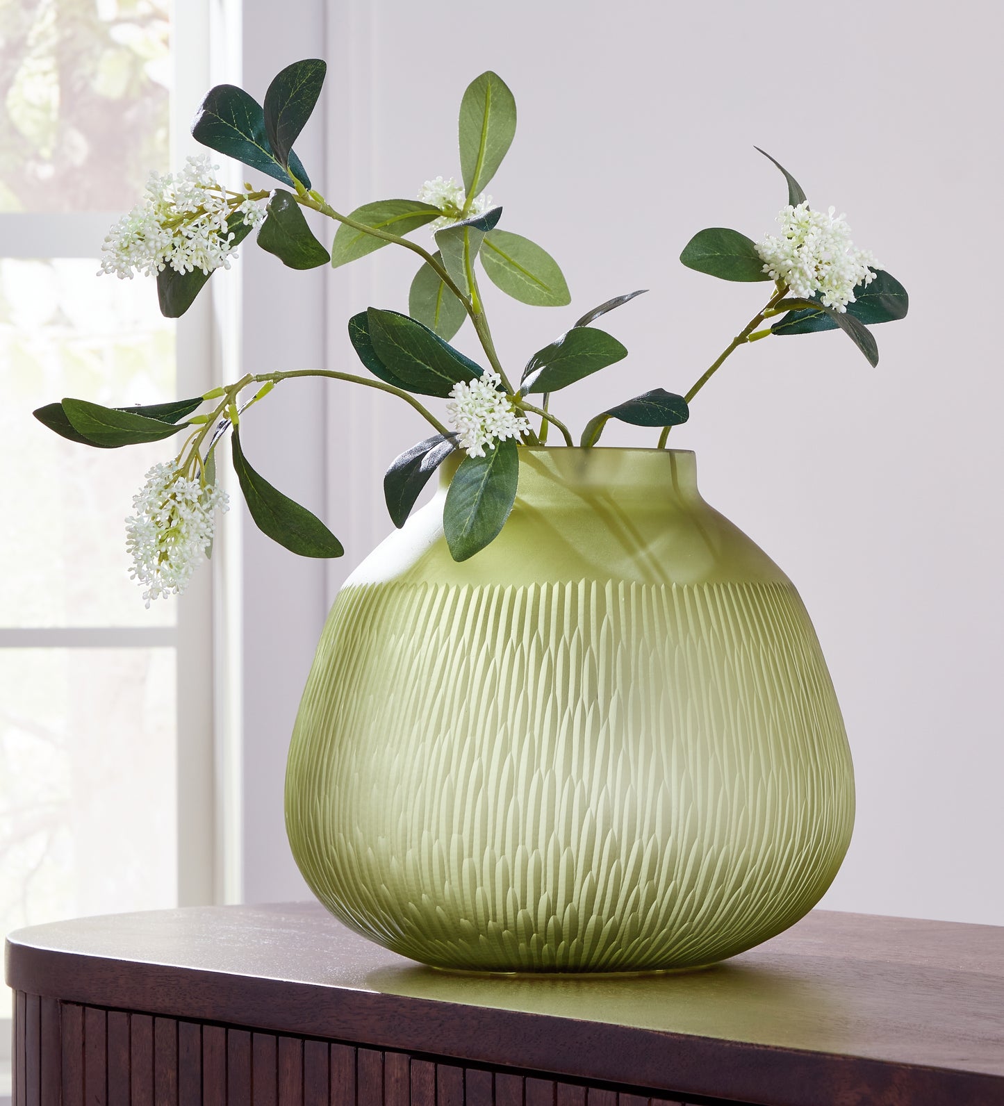 Cape Furniture Outlet - Ashley Furniture - Scottyard Vase - Vase / Olive Green - A2900007