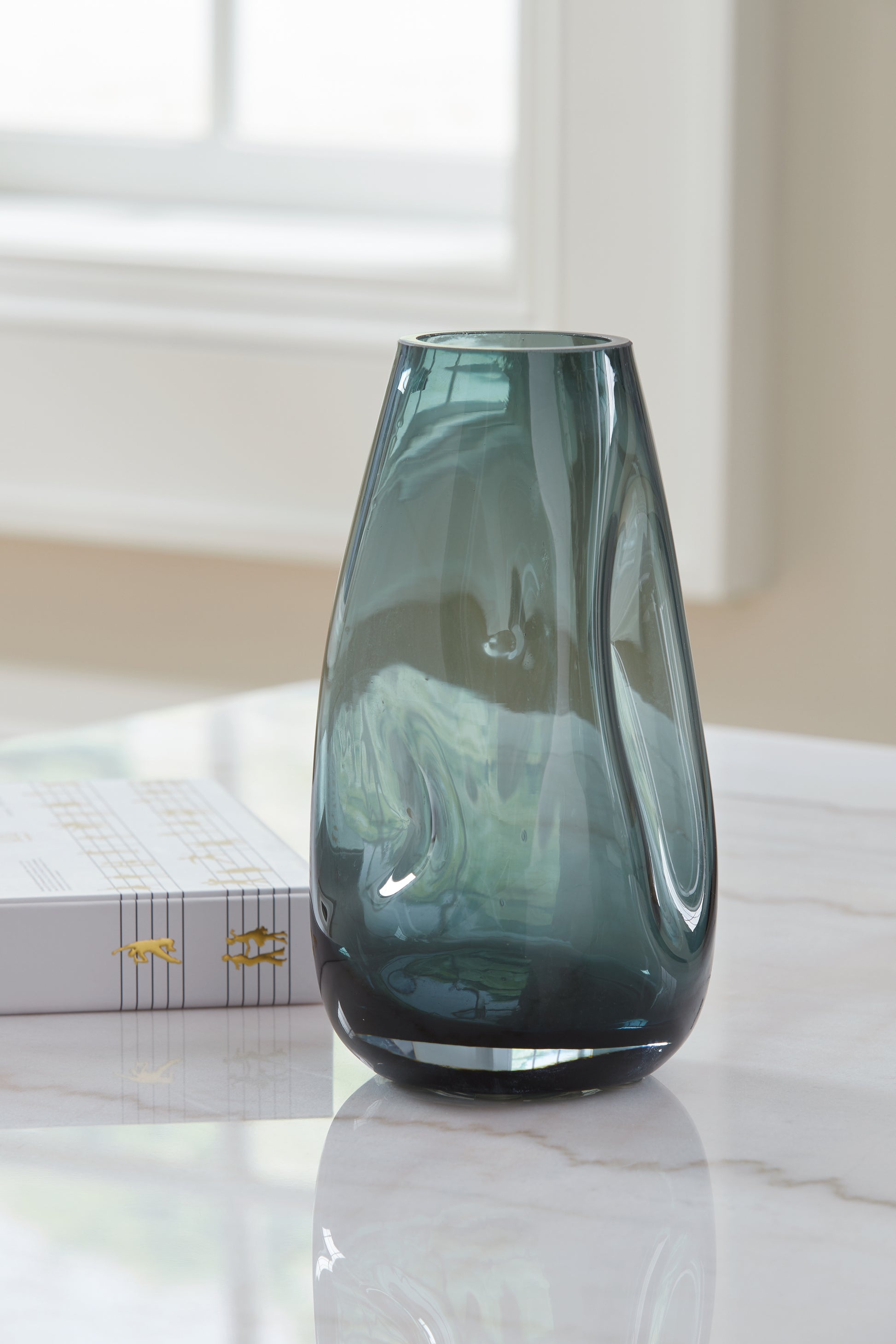 Cape Furniture Outlet - Ashley Furniture - Beamund Vase - Vase (2/CS) / Teal Blue - A2900010