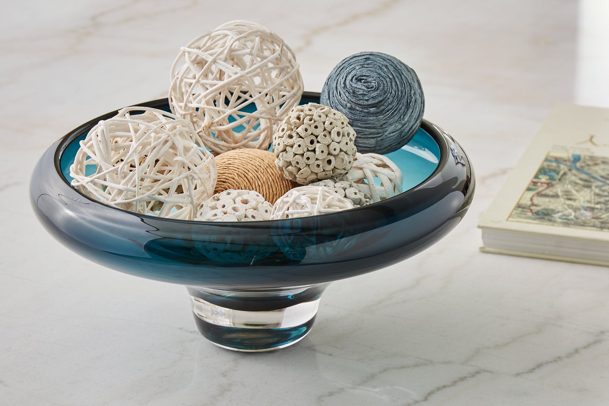 Cape Furniture Outlet - Ashley Furniture - Vallborough Bowl - Bowl / Teal Blue - A2900017