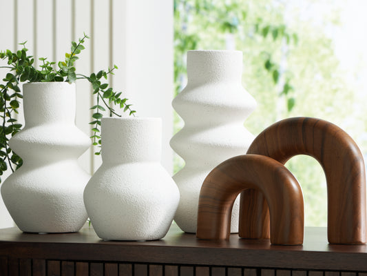 Cape Furniture Outlet - Ashley Furniture - Carterworth Accessory Set (Set of 5) - Accessory Set (5/CN) / White/Brown - A2C00210