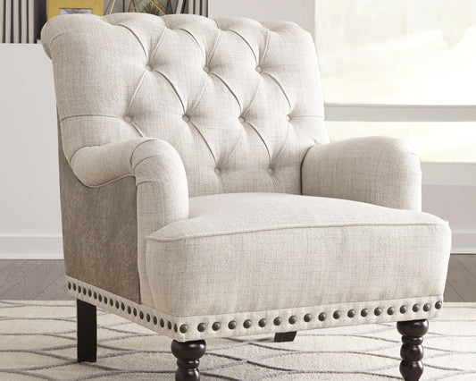 Cape Furniture Outlet - Ashley Furniture - Tartonelle Accent Chair - Accent Chair / Ivory/Taupe - A3000053