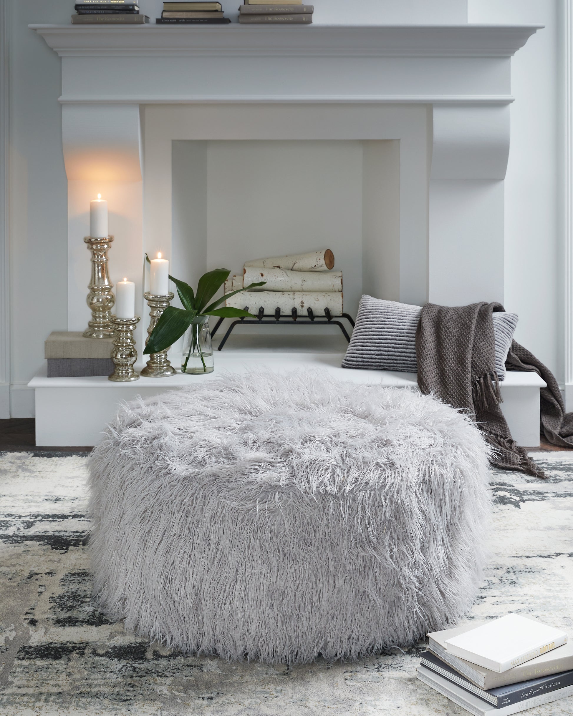 Cape Furniture Outlet - Ashley Furniture - Galice Living Room - Oversized Accent Ottoman / Light Gray - A3000333