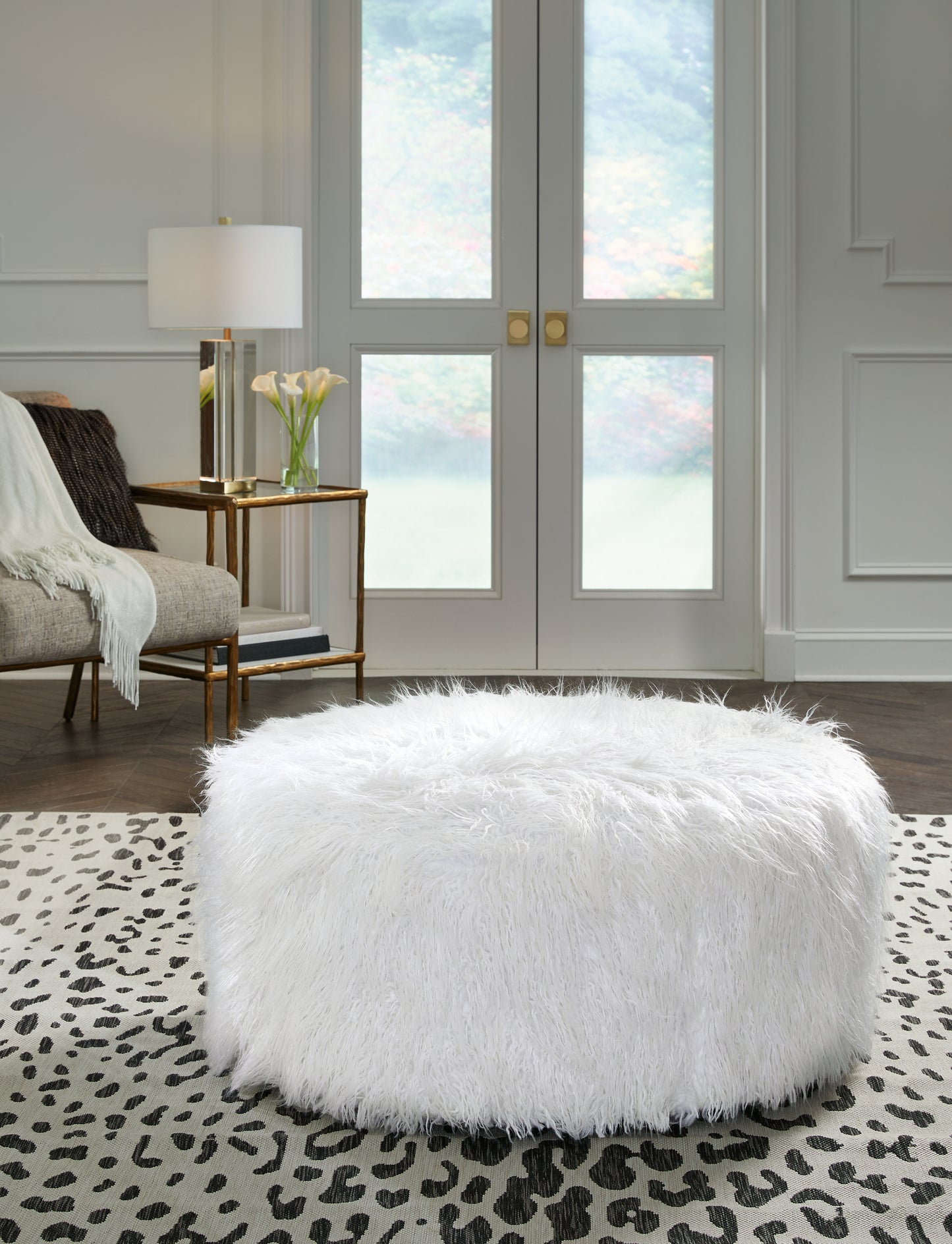 Cape Furniture Outlet - Ashley Furniture - Galice Living Room - Oversized Accent Ottoman / White - A3000334