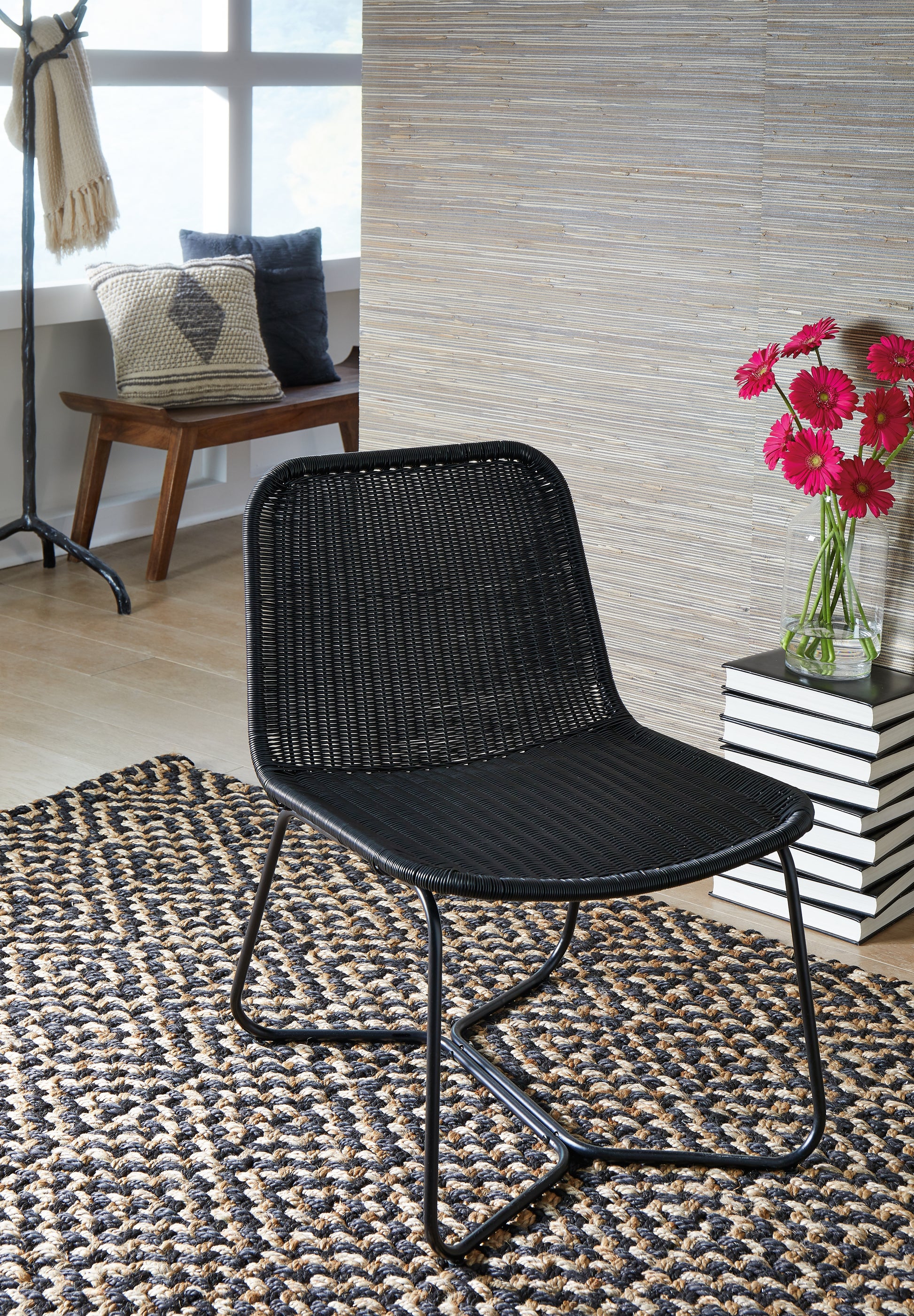 Cape Furniture Outlet - Ashley Furniture - Daviston Accent Chair - Accent Chair / Black - A3000614