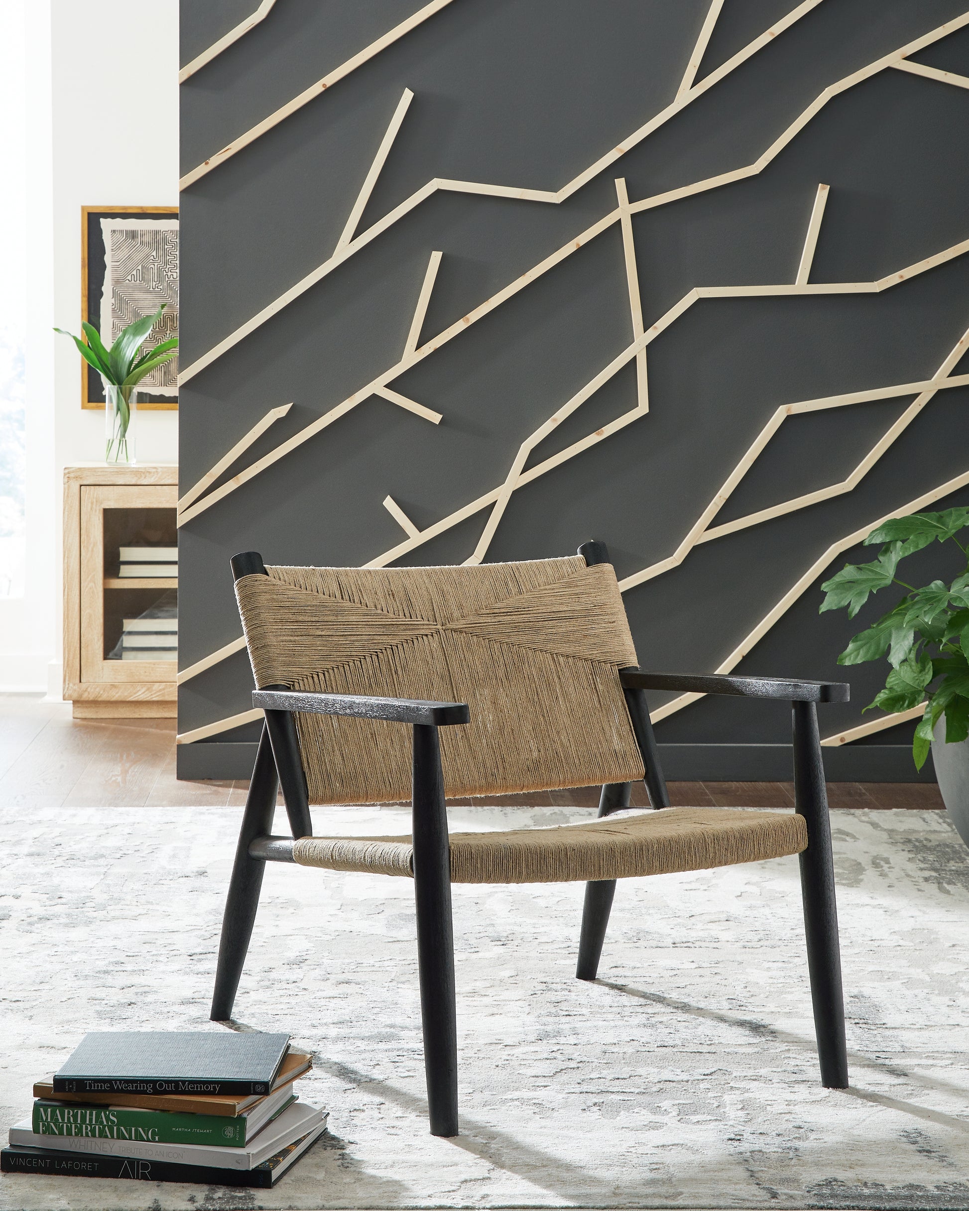 Cape Furniture Outlet - Ashley Furniture - Halfmore Accent Chair - Accent Chair / Black/Natural - A3000672