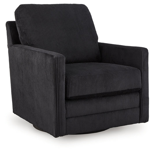 Cape Furniture Outlet - Ashley Furniture - Icaman Swivel Accent Chair - Swivel Accent Chair / Navy - A3000727