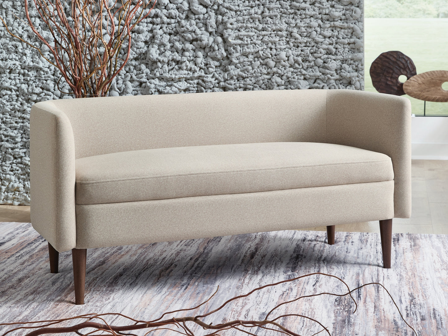 Cape Furniture Outlet - Ashley Furniture - Wainner Accent Bench - Accent Bench / Beige / 53"W x 22"D x 25"H - A3000756