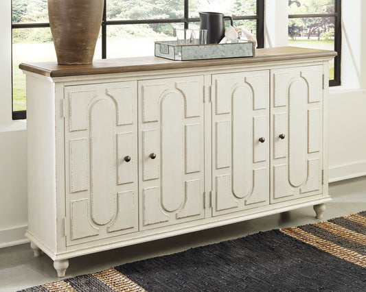 Cape Furniture Outlet - Ashley Furniture - Roranville Accent Cabinet - Accent Cabinet / Antique White - A4000268