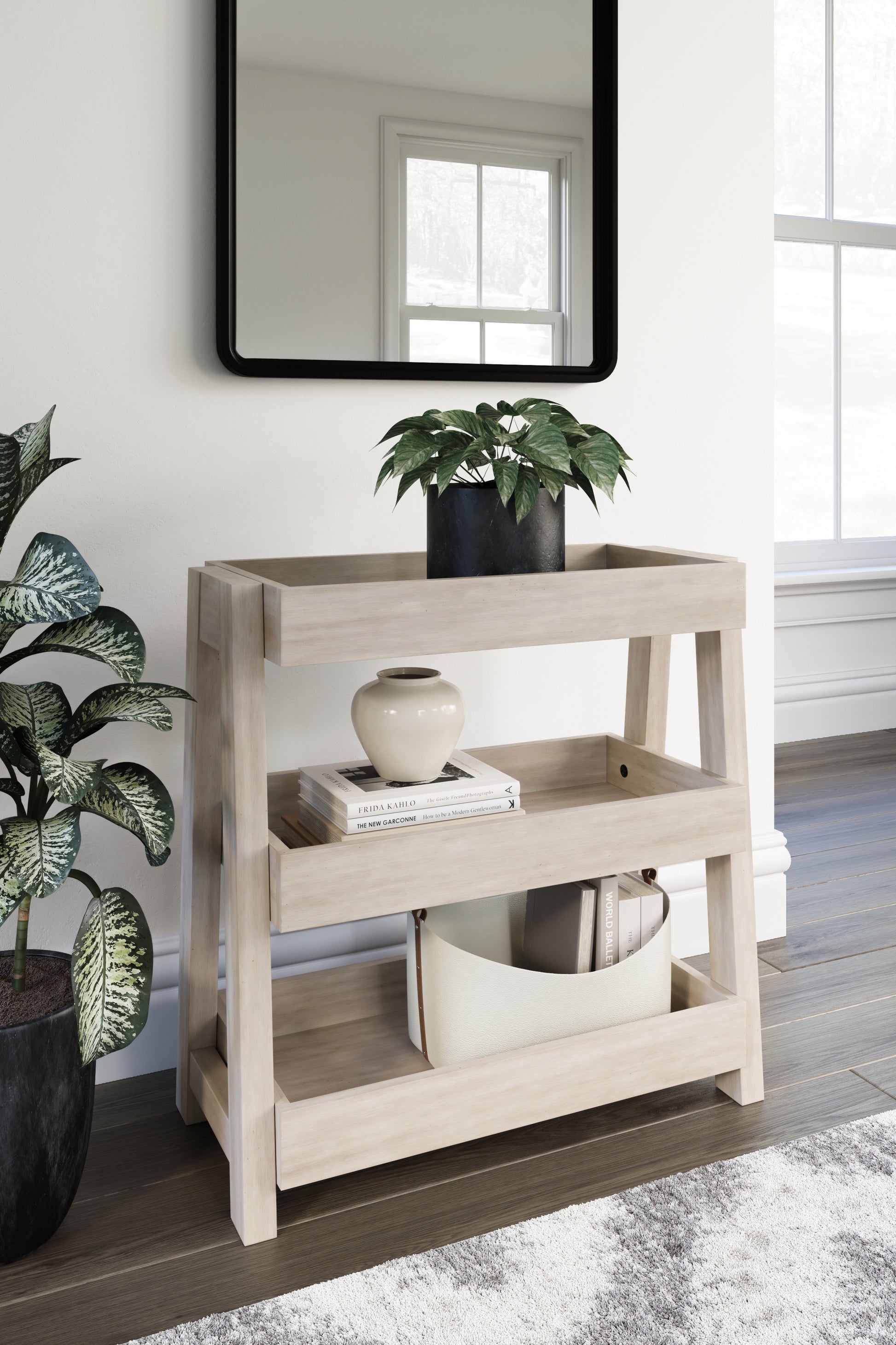 Cape Furniture Outlet - Ashley Furniture - Blariden Shelf Accent Table - Shelf Accent Table / Light Tan - A4000368