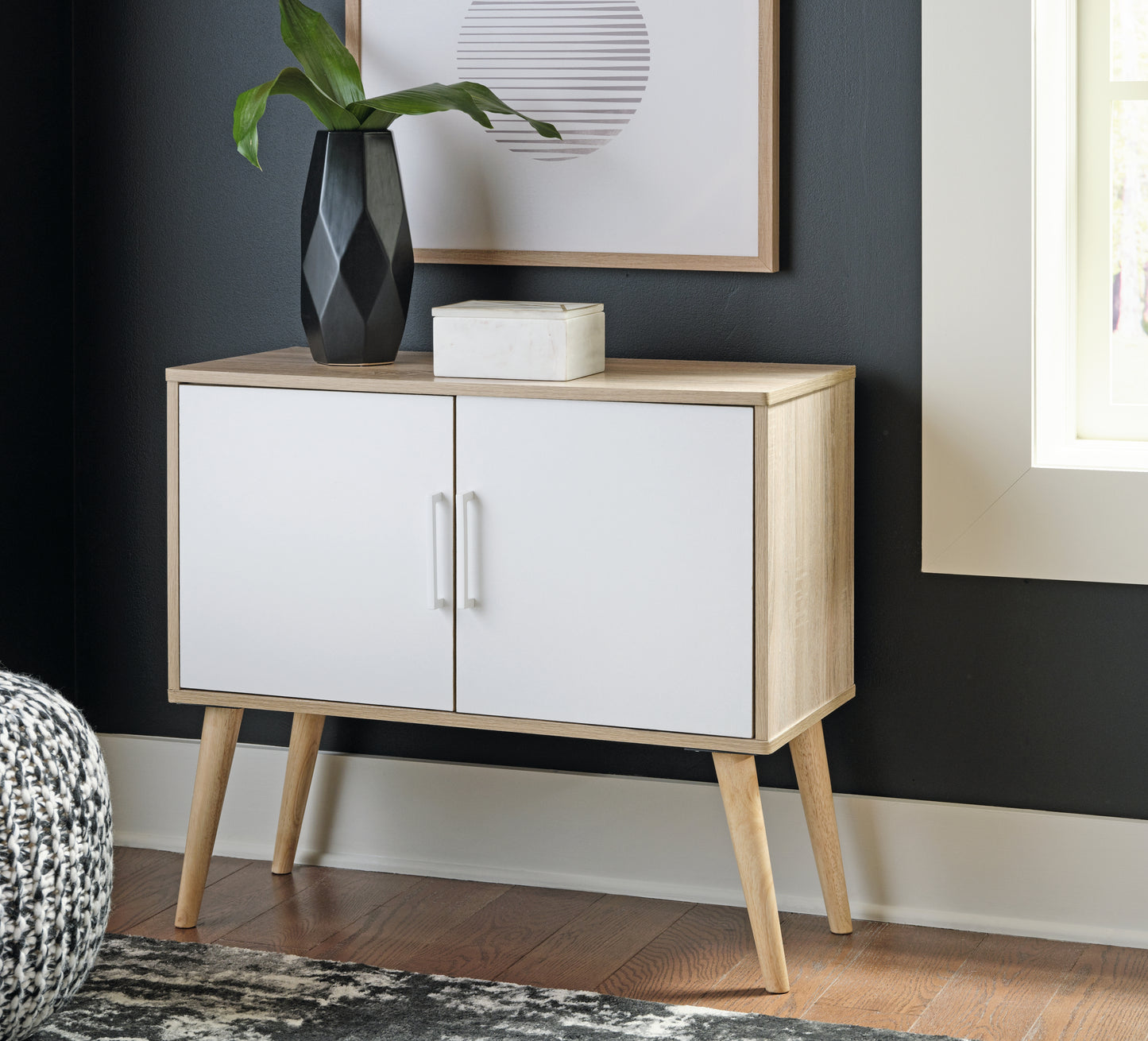 Cape Furniture Outlet - Ashley Furniture - Orinfield Accent Cabinet - Accent Cabinet / Natural/White - A4000396