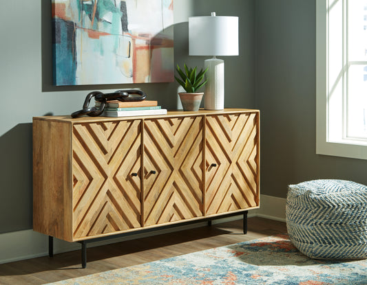 Cape Furniture Outlet - Ashley Furniture - Cadewick Accent Cabinet - Accent Cabinet / Natural - A4000570