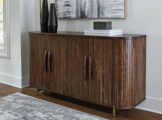 Cape Furniture Outlet - Ashley Furniture - Amickly Accent Cabinet - Accent Cabinet / Dark Brown - A4000571