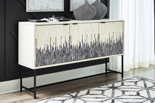 Cape Furniture Outlet - Ashley Furniture - Freyton Accent Cabinet - Accent Cabinet / White/Gray - A4000582