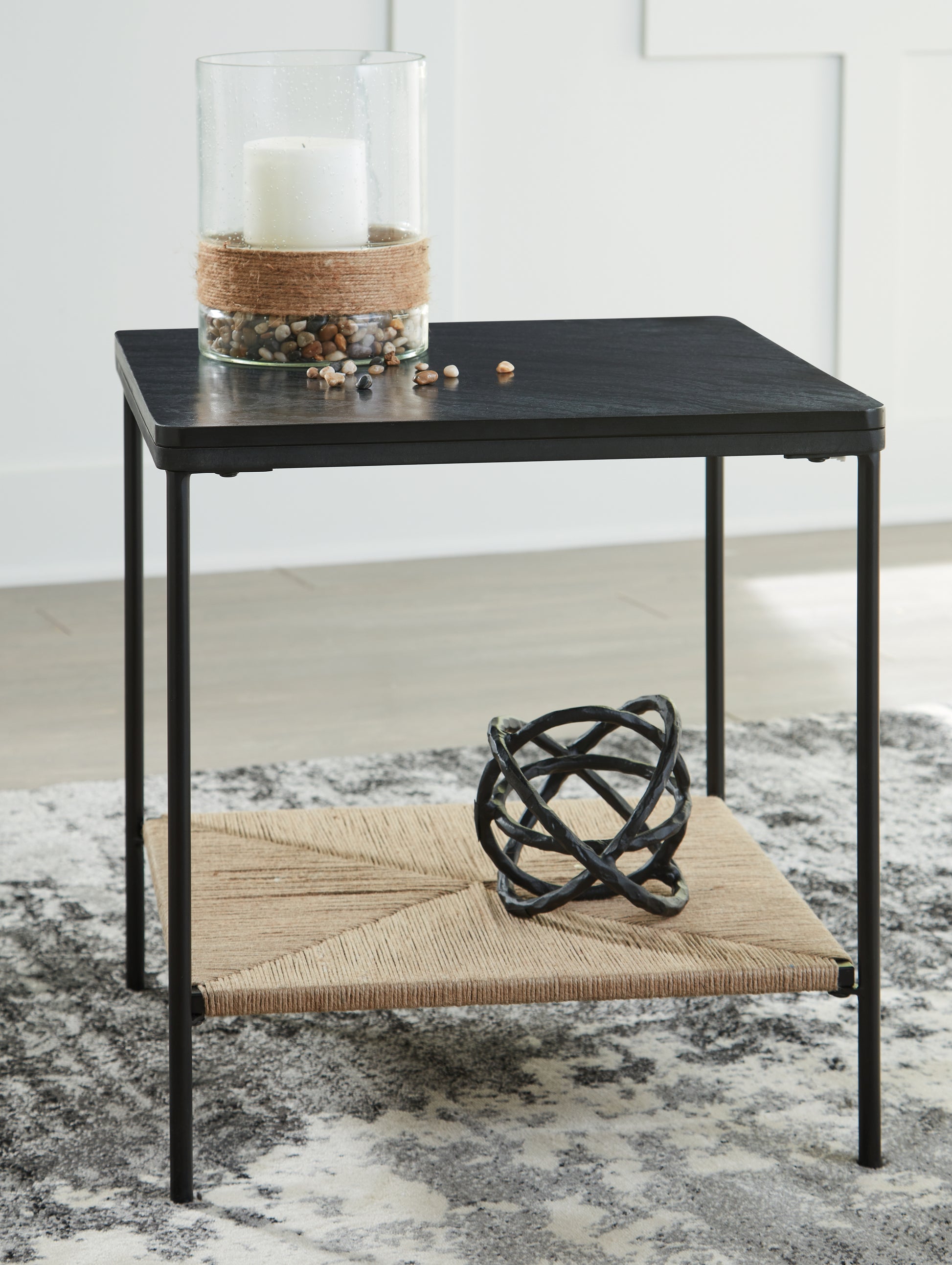 Cape Furniture Outlet - Ashley Furniture - Minrich Accent Table - Accent Table / Black/Natural - A4000591