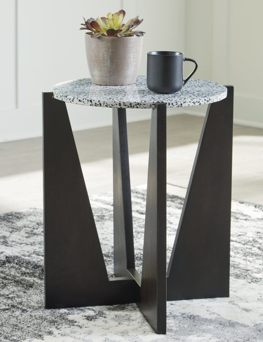 Cape Furniture Outlet - Ashley Furniture - Tellrich Accent Table - Accent Table / Black/White - A4000616