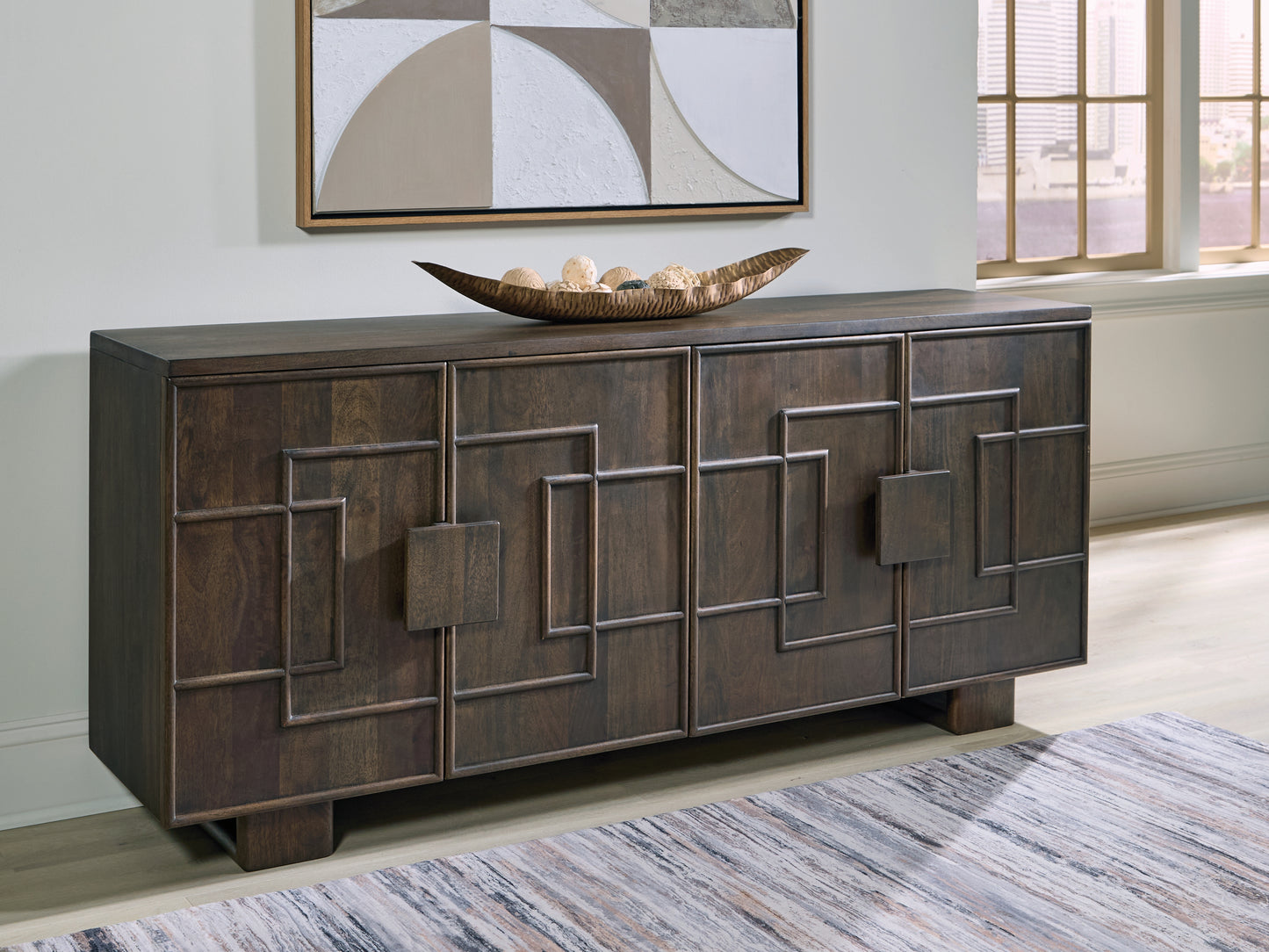 Cape Furniture Outlet - Ashley Furniture - Cato Accent Cabinet - Accent Cabinet / Dark Brown - A4000682