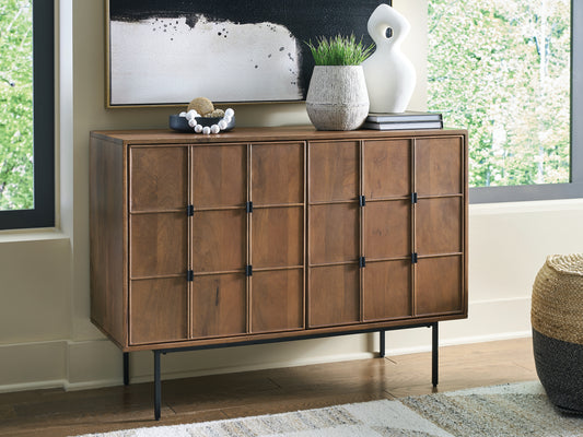 Cape Furniture Outlet - Ashley Furniture - Juddins Accent Cabinet - Accent Cabinet / Brown - A4000692