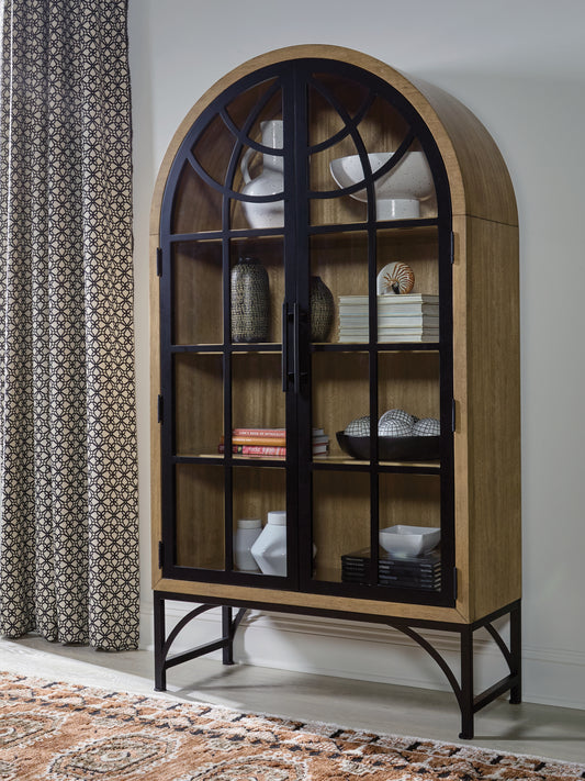 Cape Furniture Outlet - Ashley Furniture - Gwenwich Accent Cabinet - Accent Cabinet / Natural/Black - A4000704
