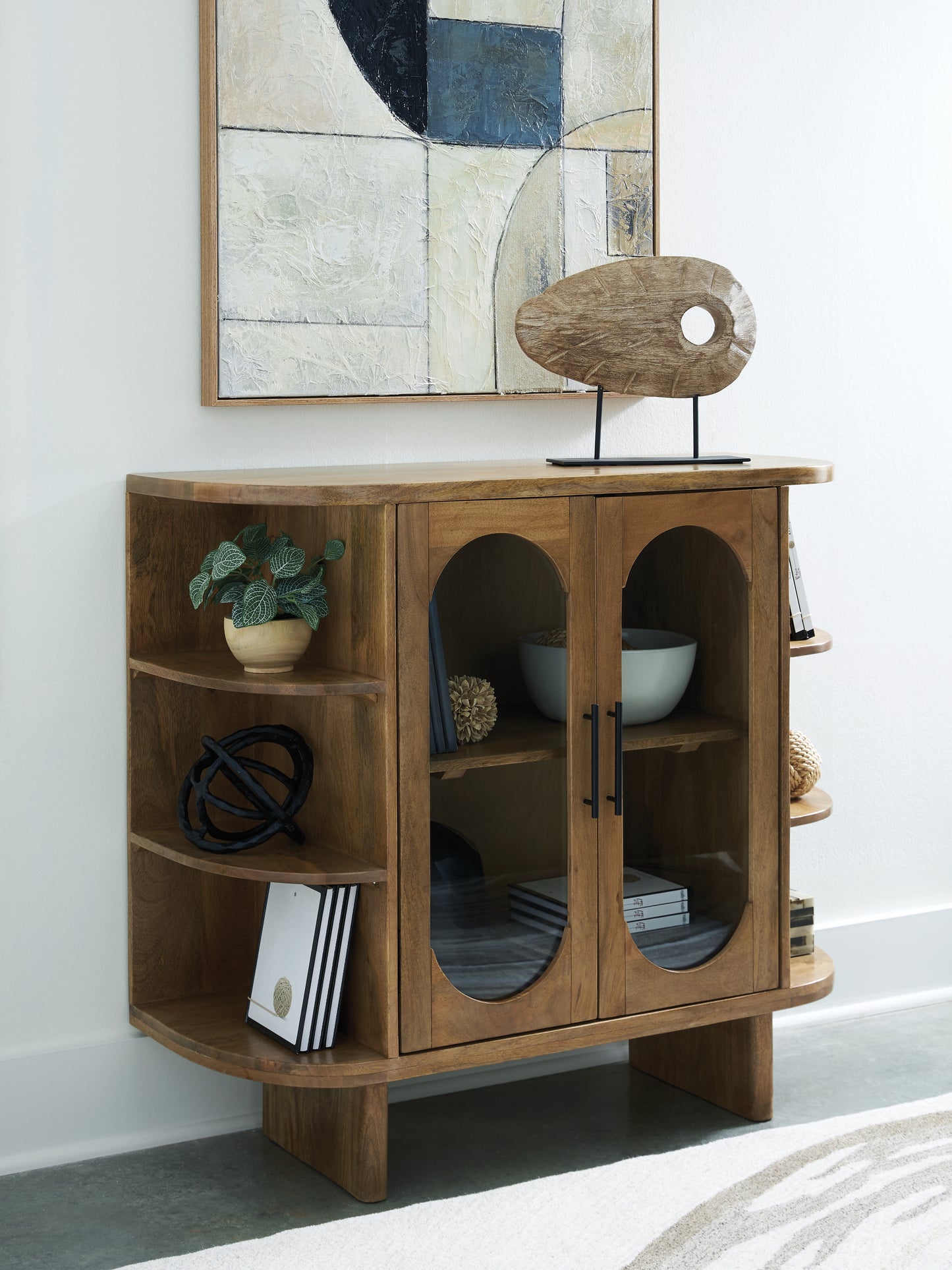 Cape Furniture Outlet - Ashley Furniture - Niall Accent Cabinet - Accent Cabinet / Light Brown - A4000707