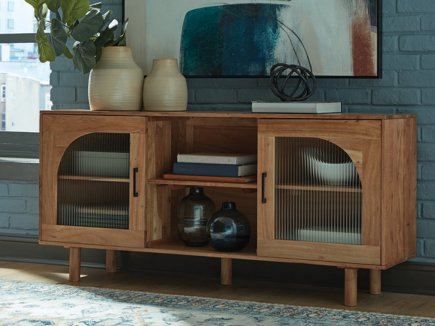 Cape Furniture Outlet - Ashley Furniture - Adway Accent Cabinet - Accent Cabinet / Natural Brown - A4000709