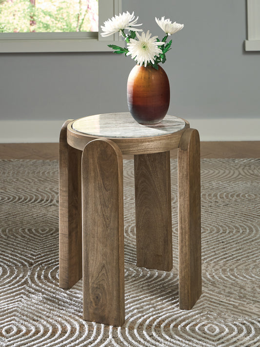 Cape Furniture Outlet - Ashley Furniture - Gavrilley Accent Table - Accent Table / Gray/White/Brown - A4000722