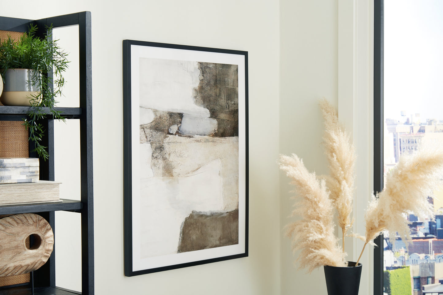 Cape Furniture Outlet - Ashley Furniture - Aldricton Wall Decor - Wall Art / Brown/White - A8000406