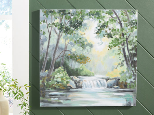 Cape Furniture Outlet - Ashley Furniture - Evermaddick Wall Decor - Wall Art / Green/Gray/White - A8000455