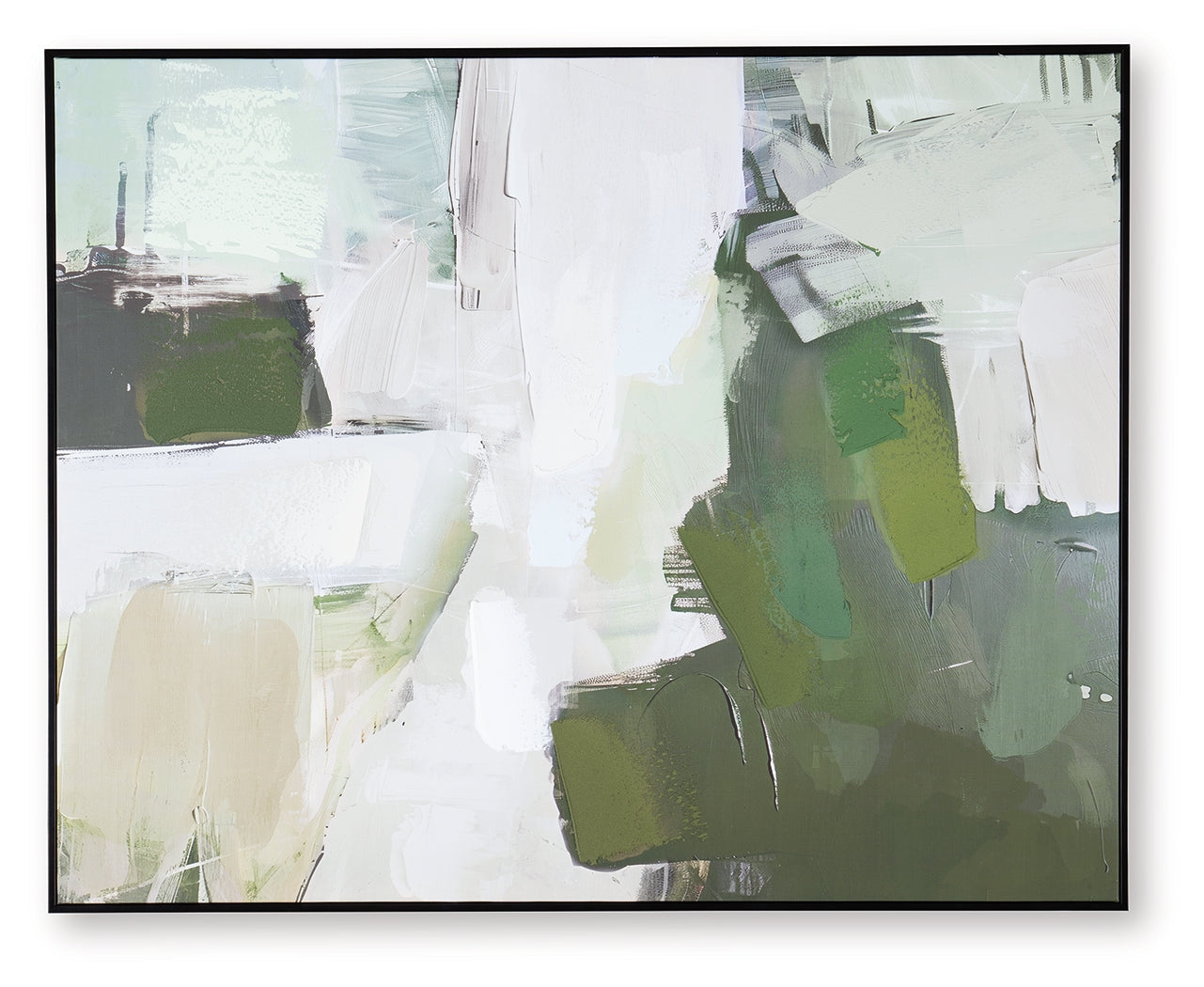 Cape Furniture Outlet - Ashley Furniture - Vinick Wall Decor - Wall Art / Green/Gray/White - A8000459