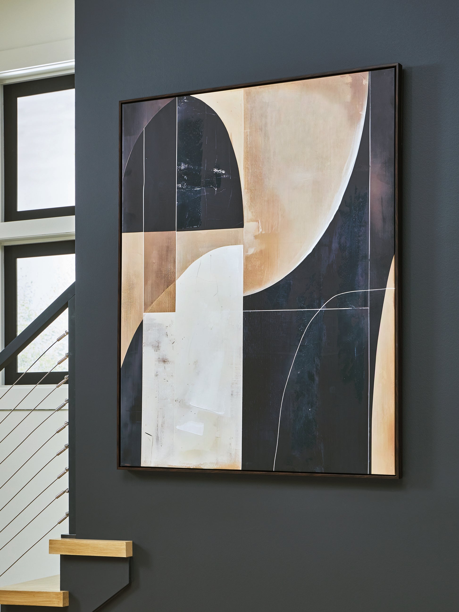 Cape Furniture Outlet - Ashley Furniture - Ewanford Wall Decor - Wall Art / Black/Brown/Tan - A8000464