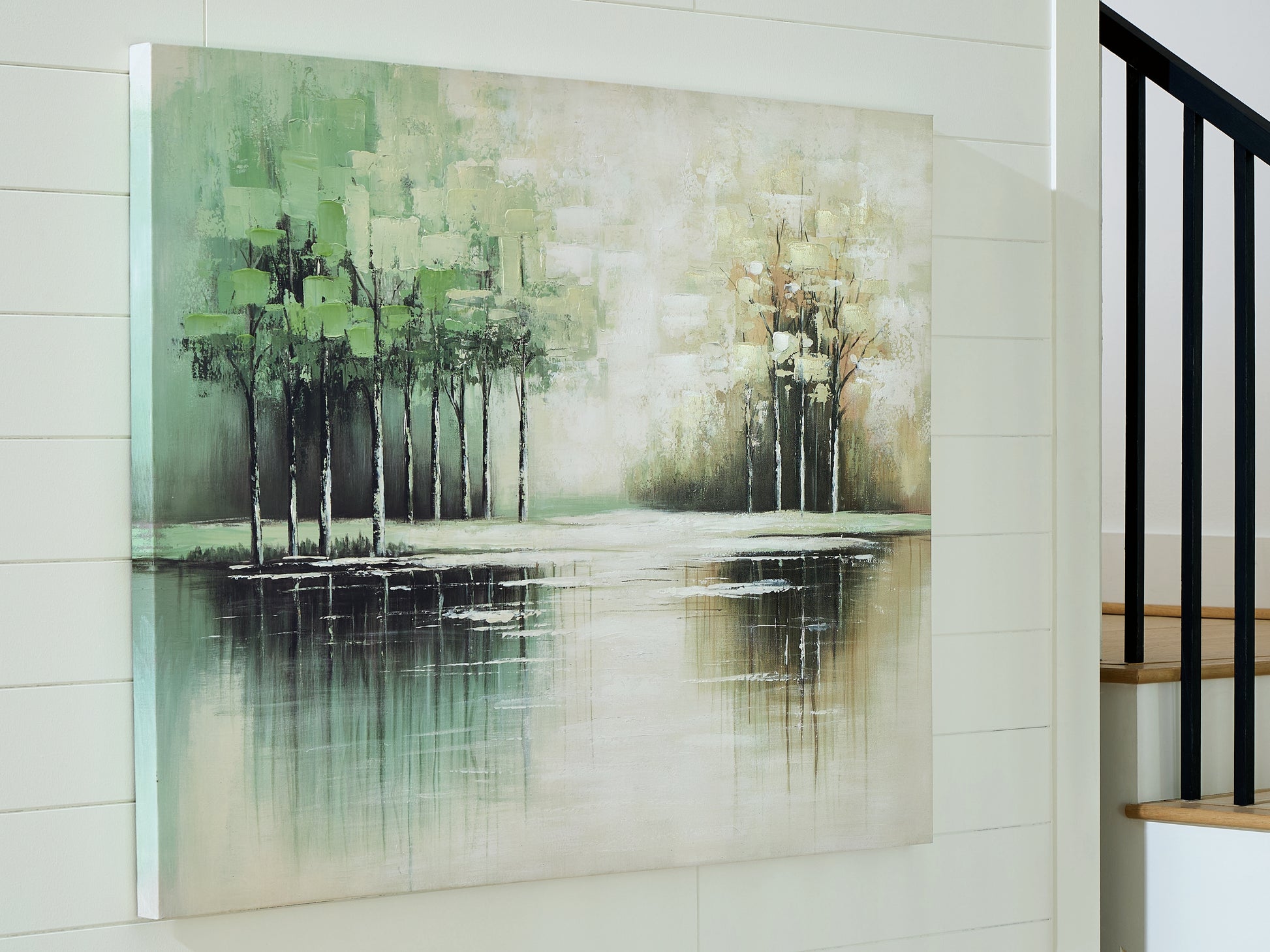 Cape Furniture Outlet - Ashley Furniture - Garlenridge Wall Decor - Wall Art / Green/Tan/White - A8000470
