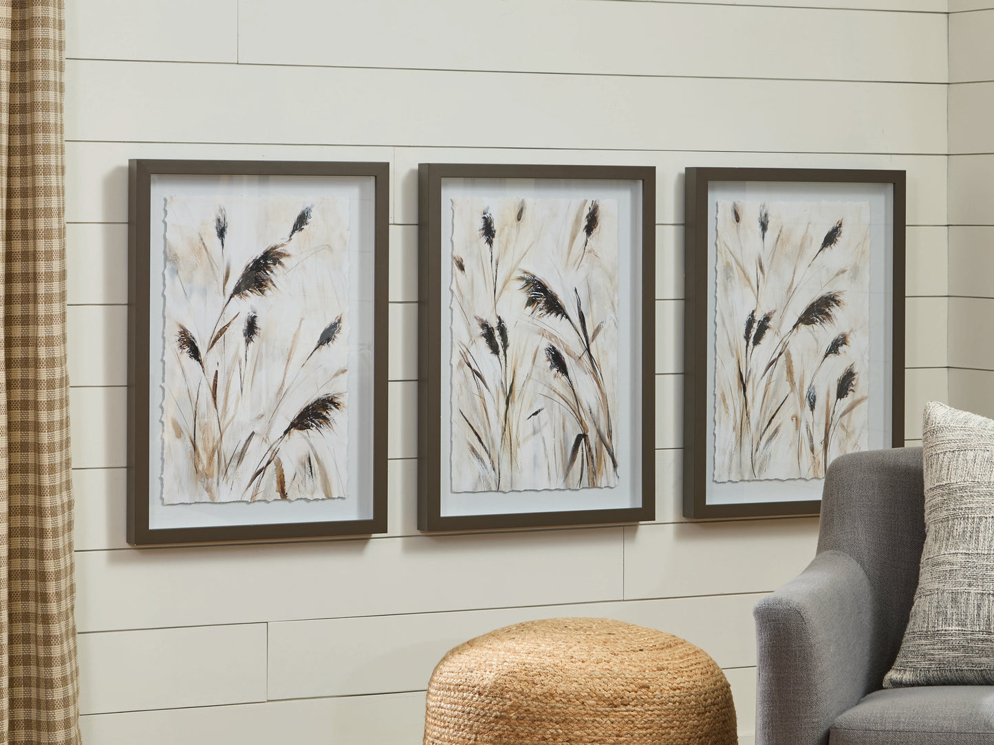 Cape Furniture Outlet - Ashley Furniture - Honslow Wall Decor - Wall Art Set (3/CN) / Brown/Black/White - A8000506