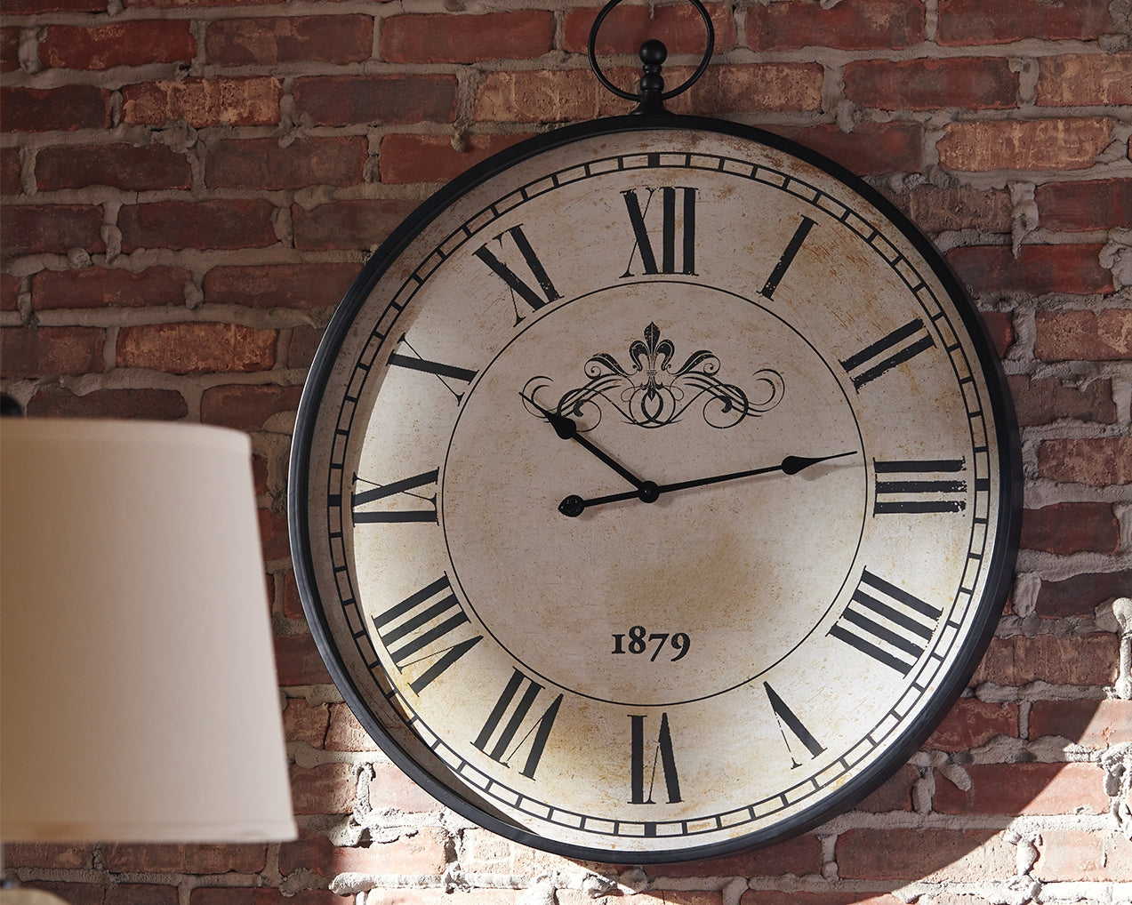 Cape Furniture Outlet - Ashley Furniture - Augustina Wall Decor - Wall Clock / Antique Black - A8010110