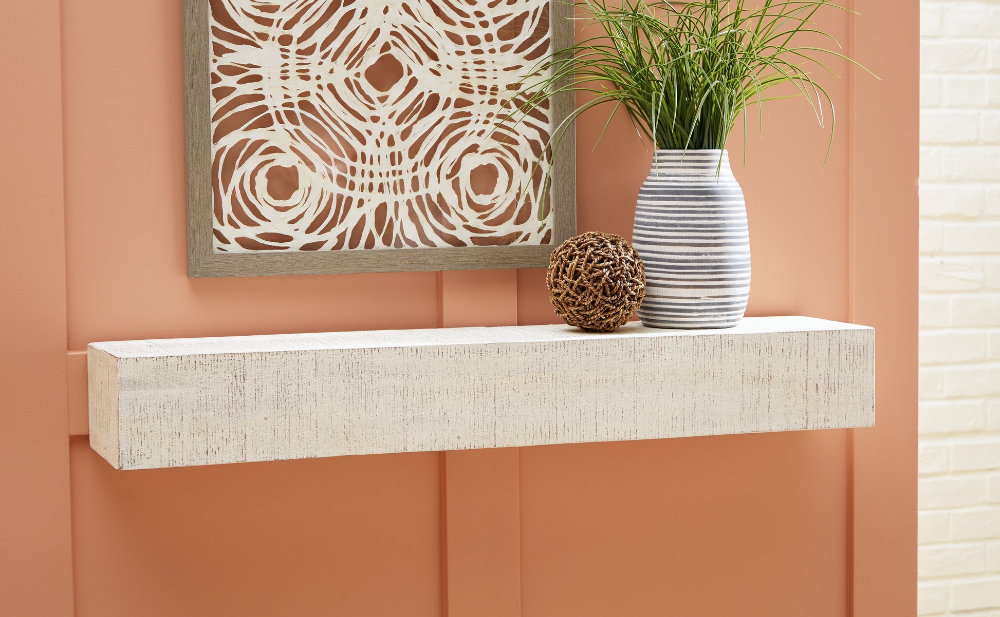 Cape Furniture Outlet - Ashley Furniture - Cadmon Wall Decor - Wall Shelf / Antique White - A8010259