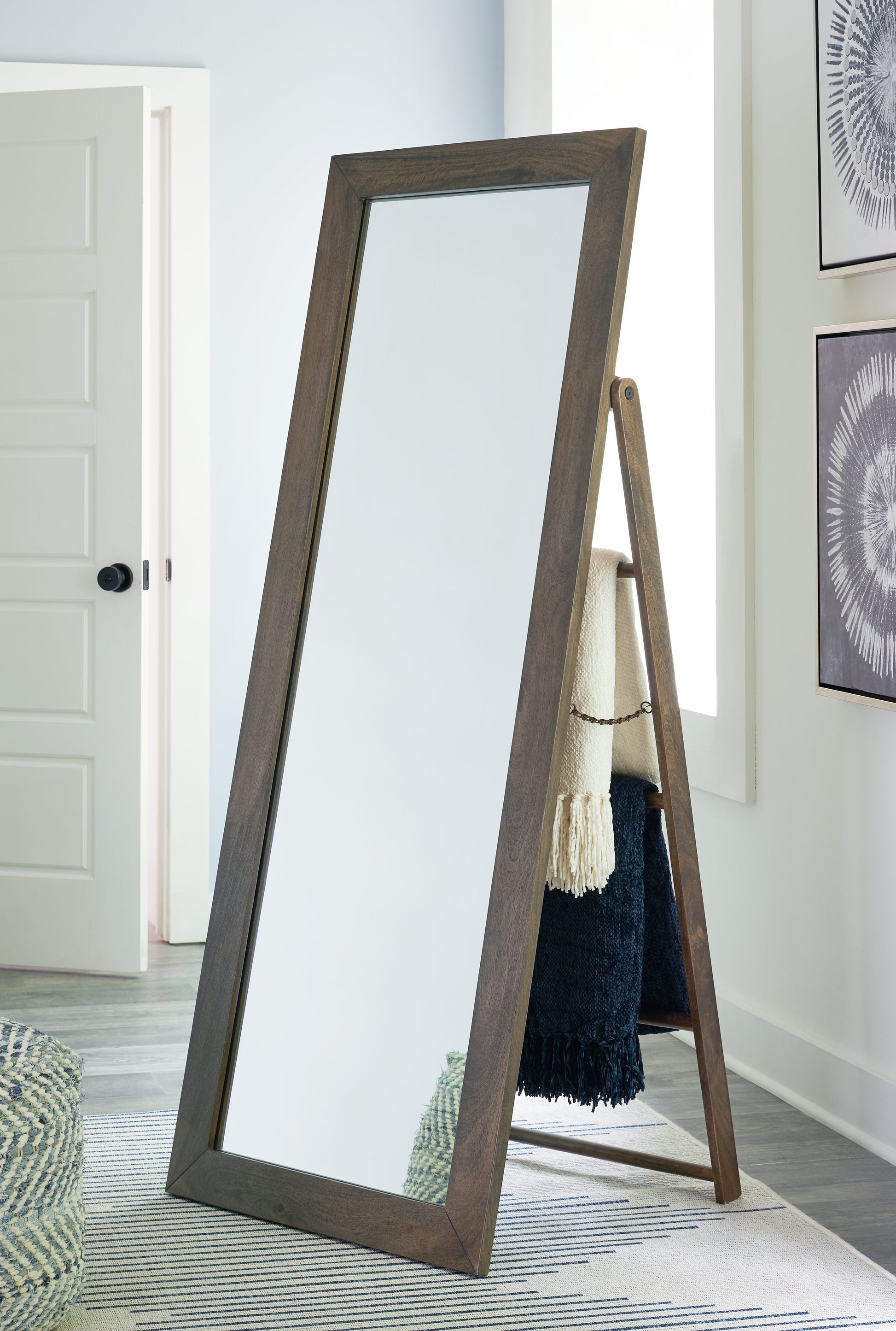 Cape Furniture Outlet - Ashley Furniture - Dirkins Mirror - Floor Mirror / Brown - A8010343