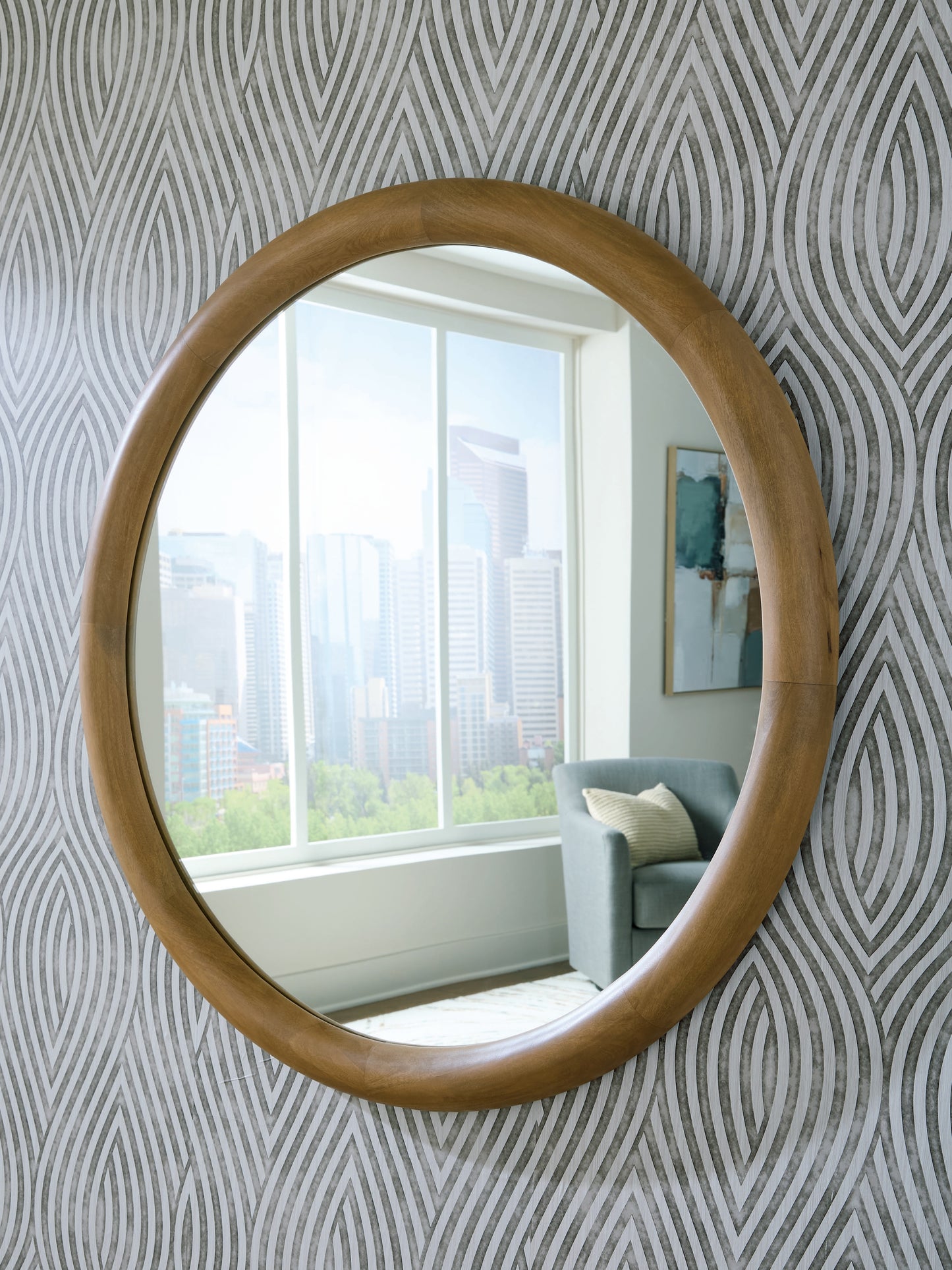 Cape Furniture Outlet - Ashley Furniture - Yadiel Mirror - Accent Mirror / Brown - A8010426