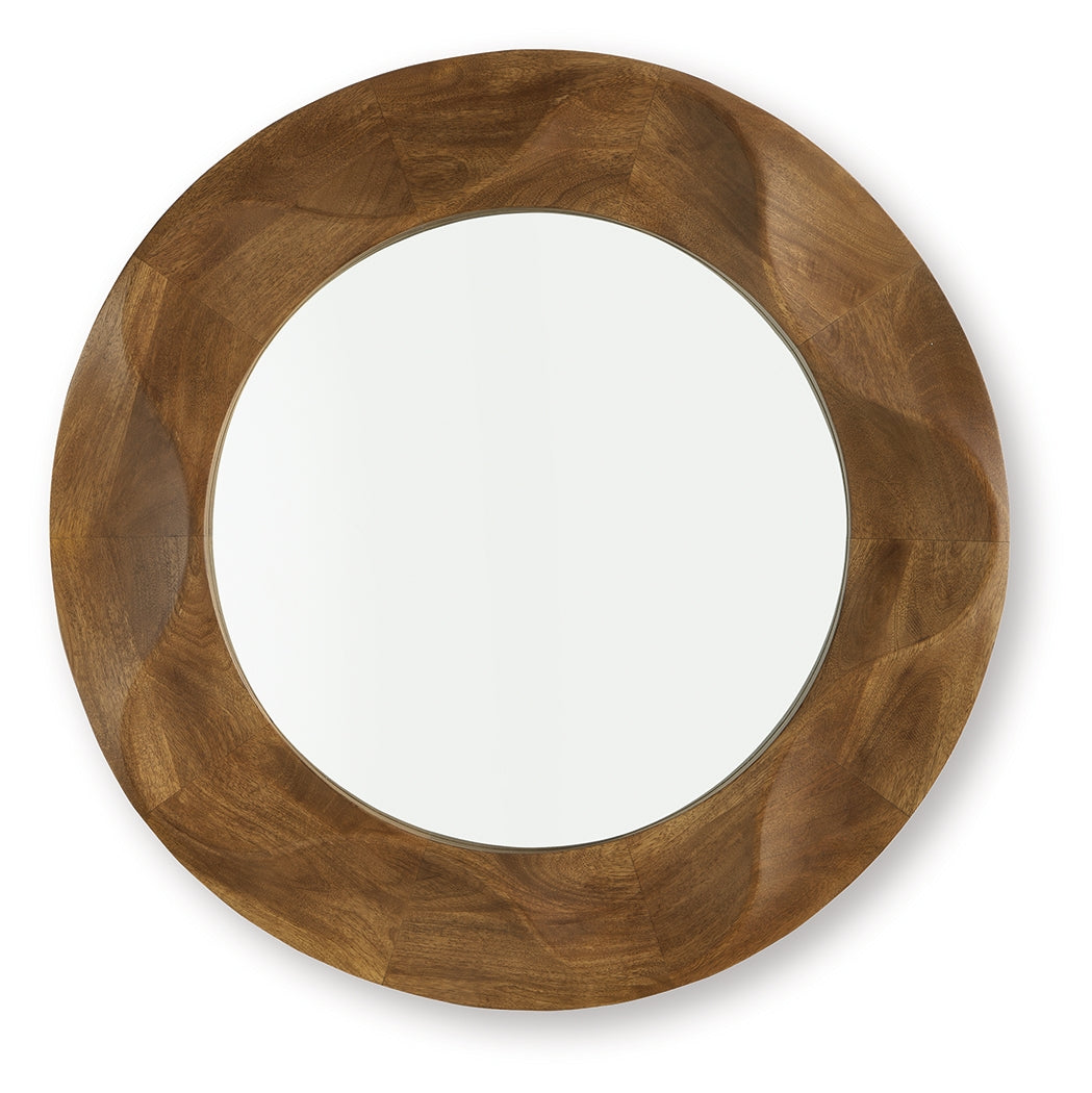 Cape Furniture Outlet - Ashley Furniture - Aajon Mirror - Accent Mirror / Brown - A8010427